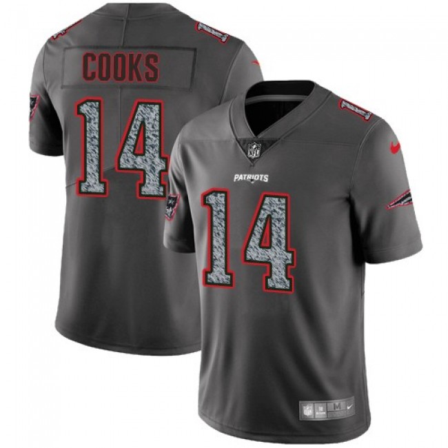 New England Patriots #14 Brandin Cooks Gray Static Youth Stitched NFL Vapor Untouchable Limited Jersey
