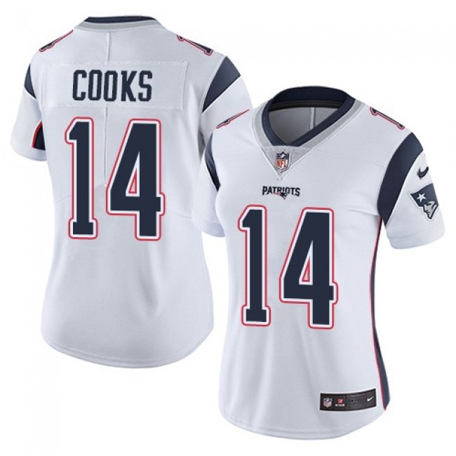 Women's Patriots #14 Brandin Cooks White Stitched NFL Vapor Untouchable Limited Jersey