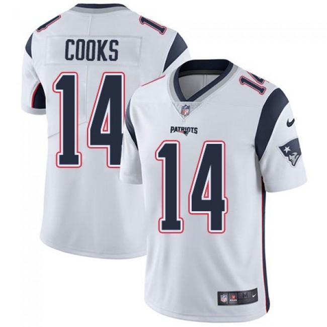 New England Patriots #14 Brandin Cooks White Youth Stitched NFL Vapor Untouchable Limited Jersey