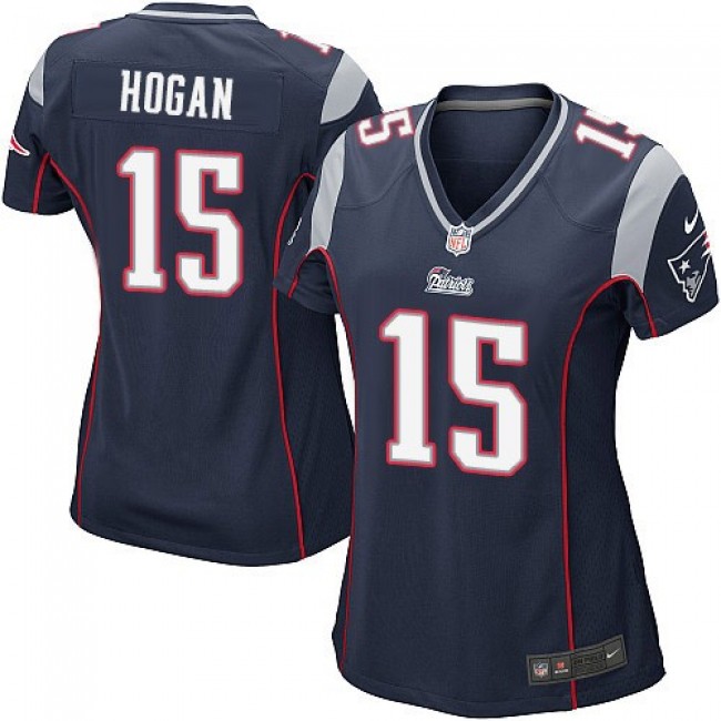 Women's Patriots #15 Chris Hogan Navy Blue Team Color Stitched NFL New Elite Jersey