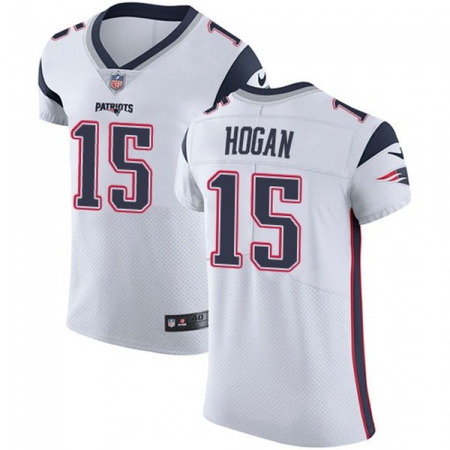 Nike Patriots #15 Chris Hogan White Men's Stitched NFL Vapor Untouchable Elite Jersey