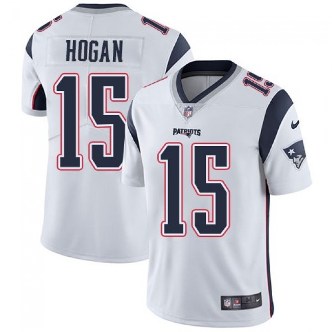 Nike Patriots #15 Chris Hogan White Men's Stitched NFL Vapor Untouchable Limited Jersey