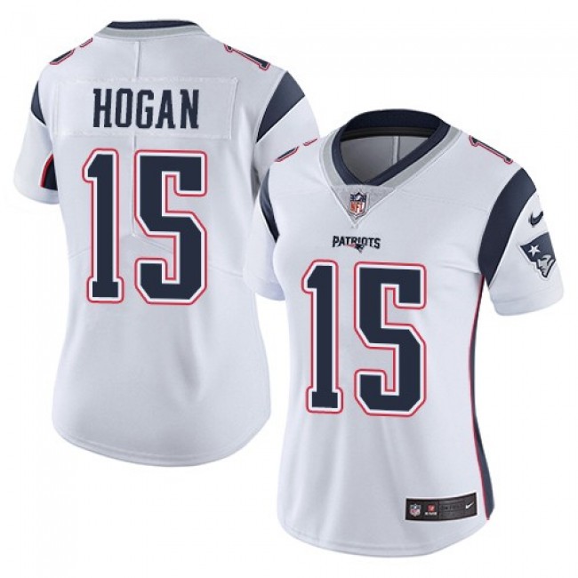 Women's Patriots #15 Chris Hogan White Stitched NFL Vapor Untouchable Limited Jersey