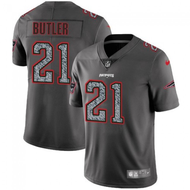 New England Patriots #21 Malcolm Butler Gray Static Youth Stitched NFL Vapor Untouchable Limited Jersey