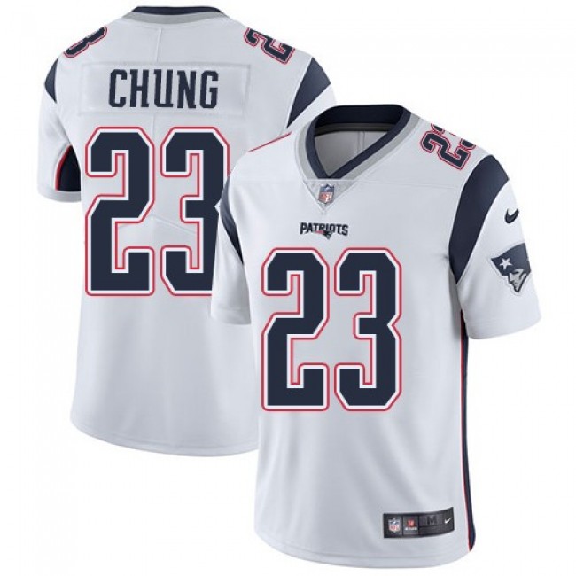 Nike Patriots #23 Patrick Chung White Men's Stitched NFL Vapor Untouchable Limited Jersey