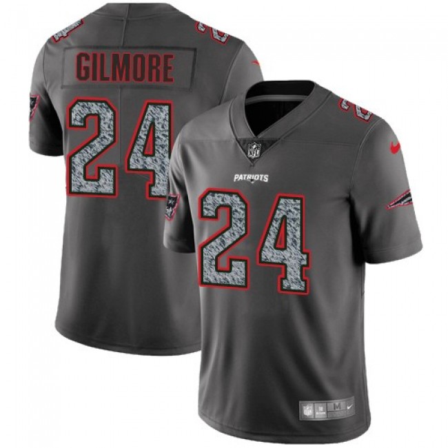 Nike Patriots #24 Stephon Gilmore Gray Static Men's Stitched NFL Vapor Untouchable Limited Jersey