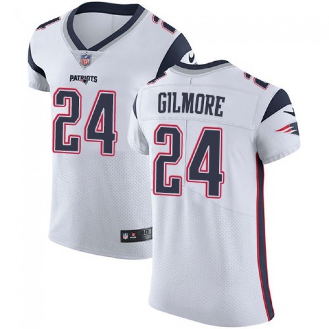 Nike Patriots #24 Stephon Gilmore White Men's Stitched NFL Vapor Untouchable Elite Jersey