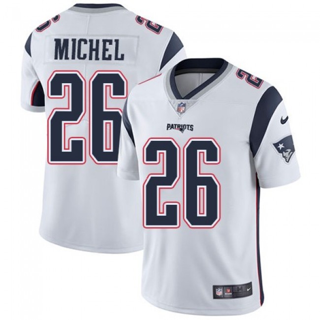 Nike Patriots #26 Sony Michel White Men's Stitched NFL Vapor Untouchable Limited Jersey