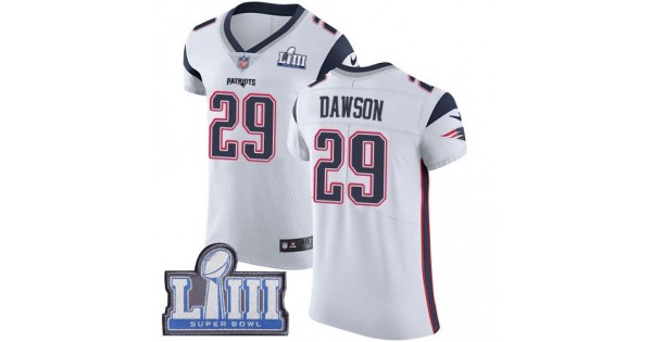 لوس أنجلوس ليكرز NFL Jersey jets-Nike Patriots #29 Duke Dawson White Super Bowl ... لوس أنجلوس ليكرز