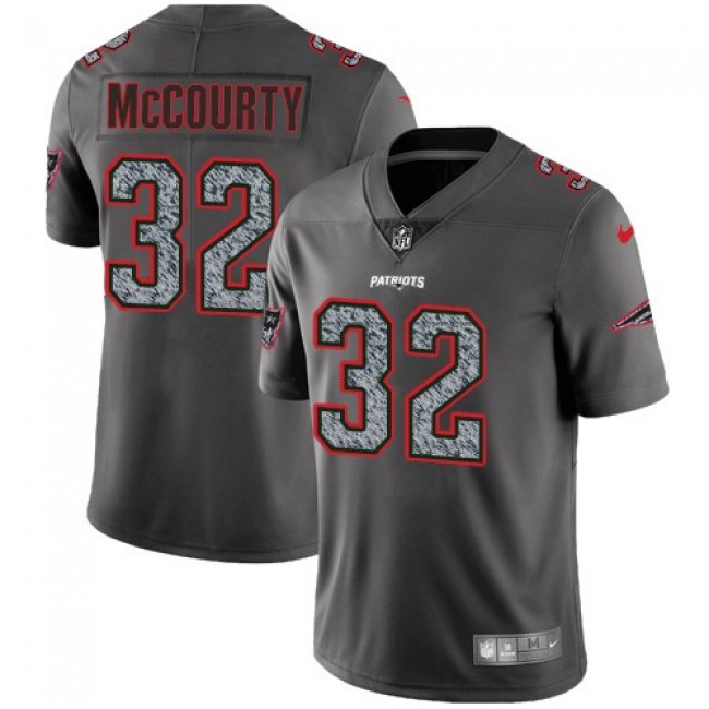 Nike Patriots #32 Devin McCourty Gray Static Men's Stitched NFL Vapor Untouchable Limited Jersey