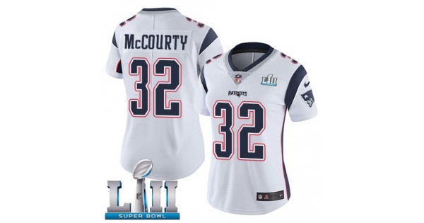 ماير #32 Limited Devin McCourty White Nike NFL Road Women's Jersey New England Patriots Vapor Untouchable Super Bowl LIII Bound مزيل عرق ديرما دكتور