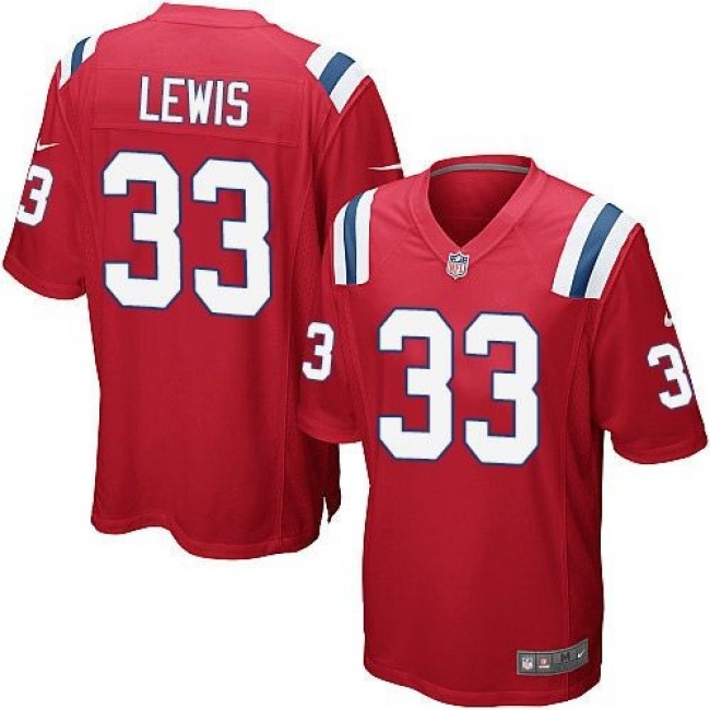 New England Patriots #33 Dion Lewis Red Alternate Youth Stitched NFL Elite Jersey