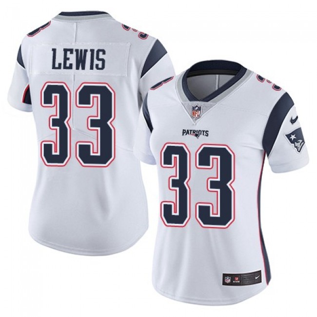 Women's Patriots #33 Dion Lewis White Stitched NFL Vapor Untouchable Limited Jersey