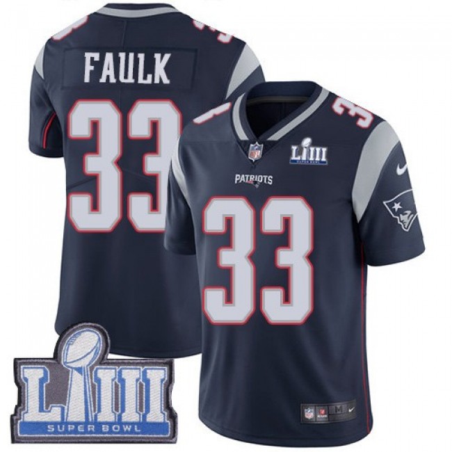 لوز صنوبري Men's Nike New England Patriots #33 Kevin Faulk Navy Blue Team Color Stitched NFL Vapor Untouchable Elite Jersey لوز صنوبري