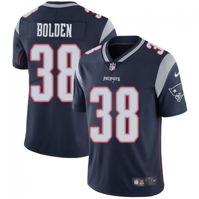 Nike Patriots #38 Brandon Bolden Navy Blue Team Color Men's Stitched NFL Vapor Untouchable Limited Jersey