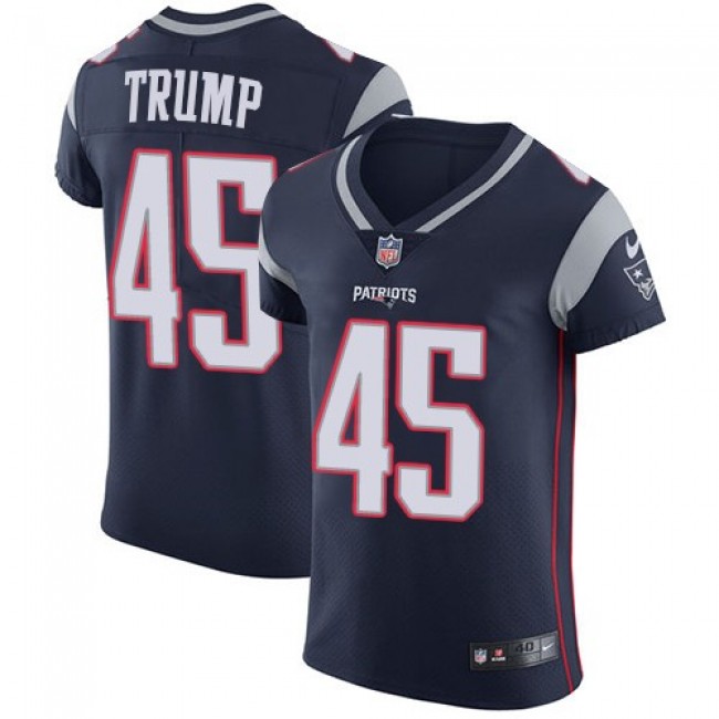 Nike Patriots #45 Donald Trump Navy Blue Team Color Men's Stitched NFL Vapor Untouchable Elite Jersey