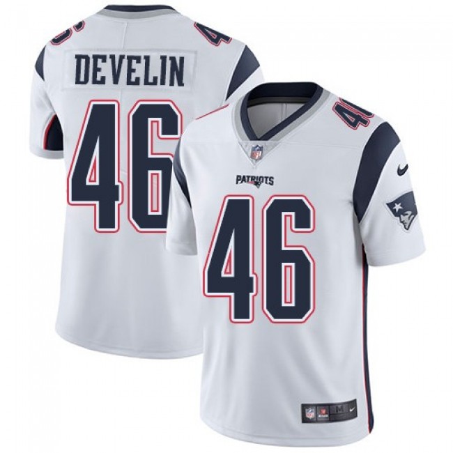 Nike Patriots #46 James Develin White Men's Stitched NFL Vapor Untouchable Limited Jersey