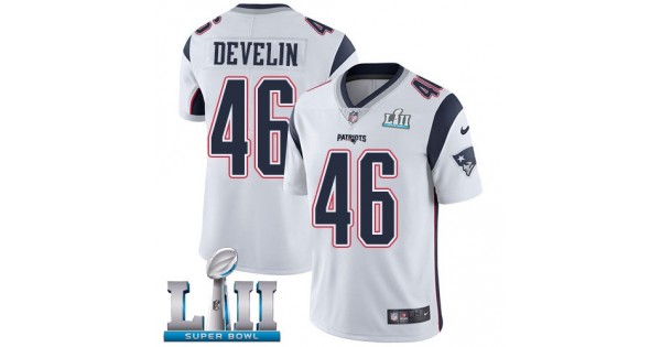 حامل ستائر High Quality NFL Jersey-New England Patriots #46 James Develin ... حامل ستائر