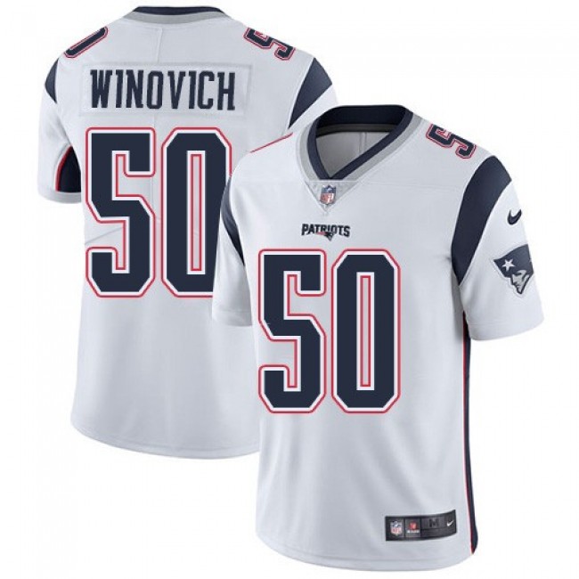 Nike Patriots #50 Chase Winovich White Men's Stitched NFL Vapor Untouchable Limited Jersey