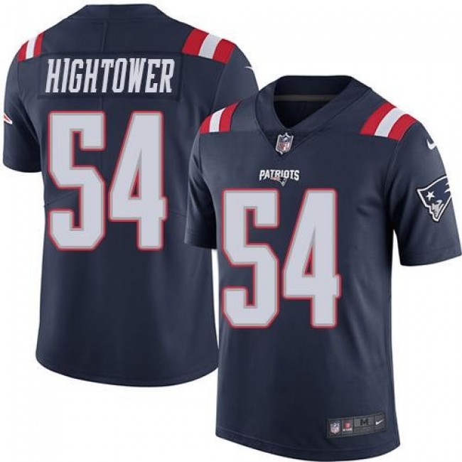 Nike Patriots #54 Dont'a Hightower Navy Blue Men's Stitched NFL Limited Rush Jersey
