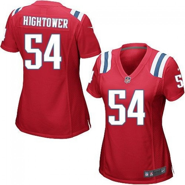 Women's Patriots #54 Dont'a Hightower Red Alternate Stitched NFL Elite Jersey