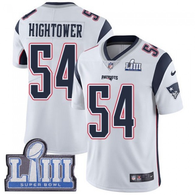 Nike Patriots #54 Dont'a Hightower White Super Bowl LIII Bound Men's Stitched NFL Vapor Untouchable Limited Jersey