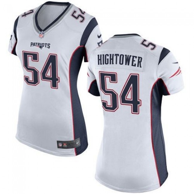 Women's Patriots #54 Dont'a Hightower White Stitched NFL New Elite Jersey
