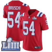 فنايل دروش Nike Patriots #54 Tedy Bruschi Red Alternate Super Bowl LIII Bound ... فنايل دروش