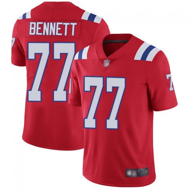 Nike Patriots #77 Michael Bennett Red Alternate Men's Stitched NFL Vapor Untouchable Limited Jersey