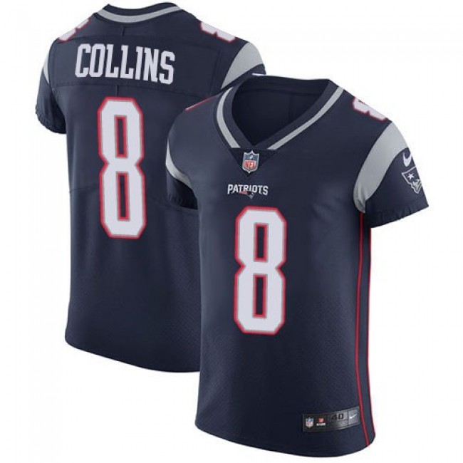 Nike Patriots #8 Jamie Collins Sr Navy Blue Team Color Men's Stitched NFL Vapor Untouchable Elite Jersey