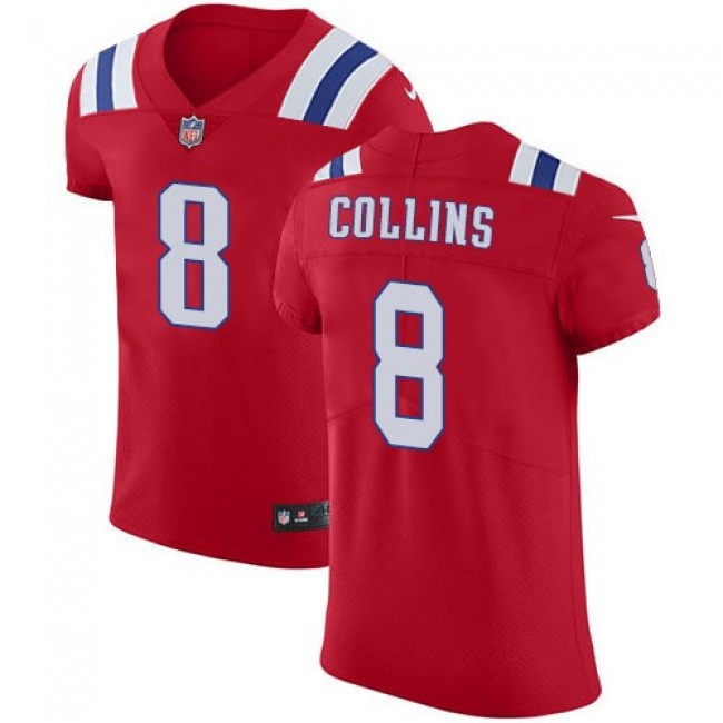 Nike Patriots #8 Jamie Collins Sr Red Alternate Men's Stitched NFL Vapor Untouchable Elite Jersey