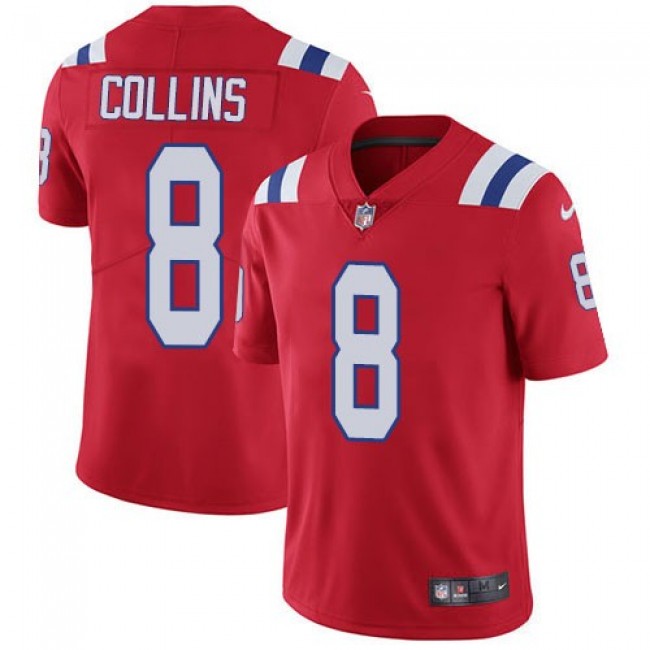 Nike Patriots #8 Jamie Collins Sr Red Alternate Men's Stitched NFL Vapor Untouchable Limited Jersey