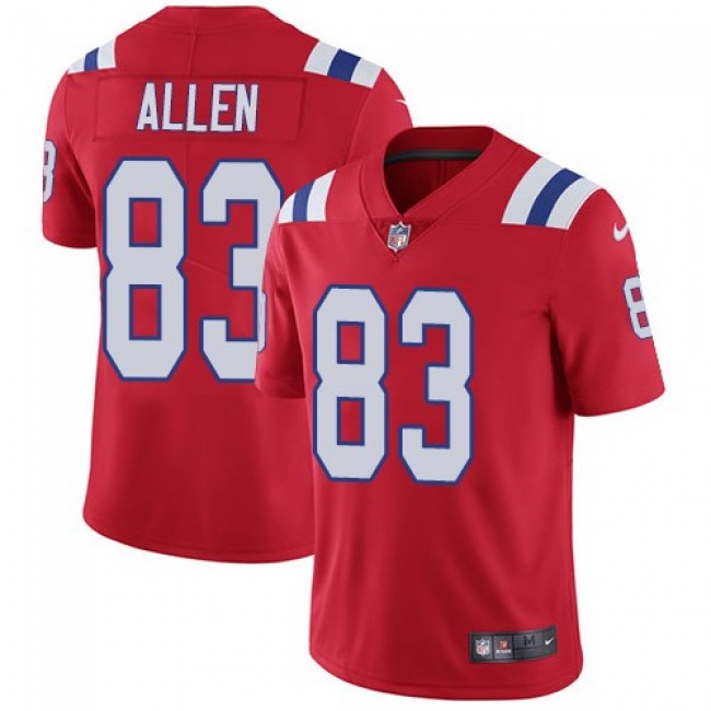 New England Patriots #83 Dwayne Allen Red Alternate Youth Stitched NFL Vapor Untouchable Limited Jersey