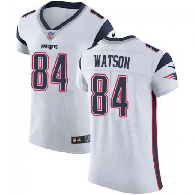 Nike Patriots #84 Benjamin Watson White Men's Stitched NFL Vapor Untouchable Elite Jersey