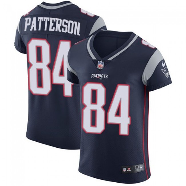 Nike Patriots #84 Cordarrelle Patterson Navy Blue Team Color Men's Stitched NFL Vapor Untouchable Elite Jersey