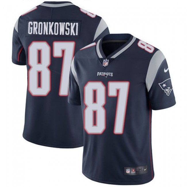 Nike Patriots #87 Rob Gronkowski Navy Blue Team Color Men's Stitched NFL Vapor Untouchable Limited Jersey