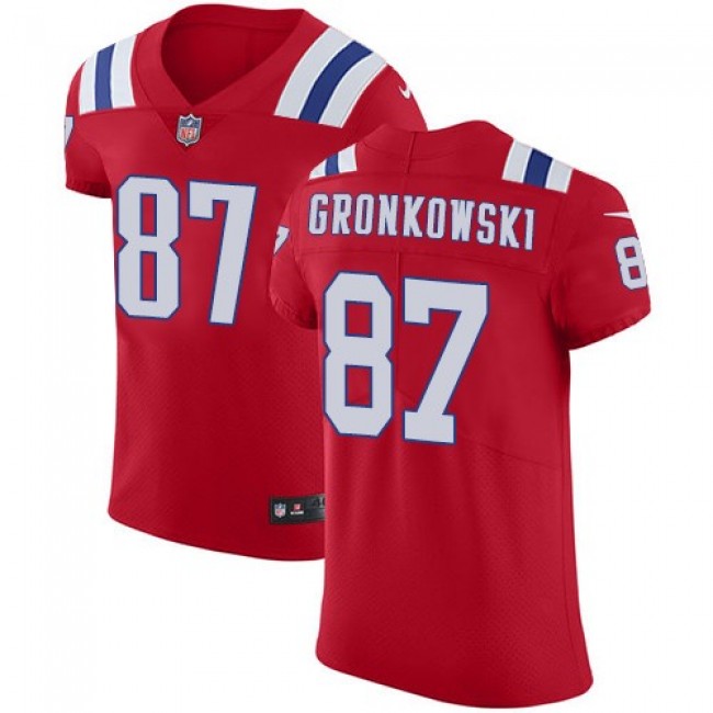 هونر NFL Jersey Unbeatable Offers-Nike Patriots #87 Rob Gronkowski Red ... هونر