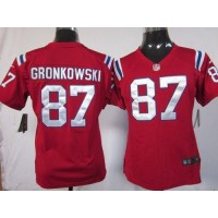 خميه NFL Jersey USA Outlet-Women's Patriots #87 Rob Gronkowski Red ... خميه