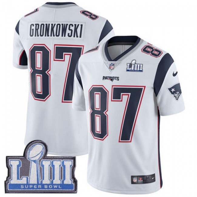 عطر بيري NFL Jersey Coupon Codes-Nike Patriots #87 Rob Gronkowski White ... عطر بيري