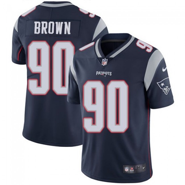 New England Patriots #90 Malcom Brown Navy Blue Team Color Youth Stitched NFL Vapor Untouchable Limited Jersey