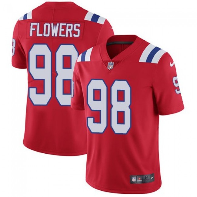 Nike Patriots #98 Trey Flowers Red Alternate Men's Stitched NFL Vapor Untouchable Limited Jersey