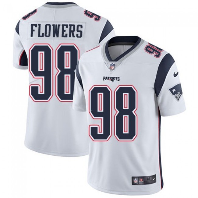Nike Patriots #98 Trey Flowers White Men's Stitched NFL Vapor Untouchable Limited Jersey