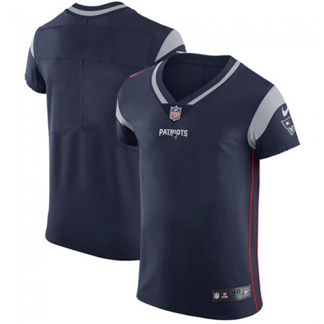 Nike Patriots Blank Navy Blue Team Color Men's Stitched NFL Vapor Untouchable Elite Jersey