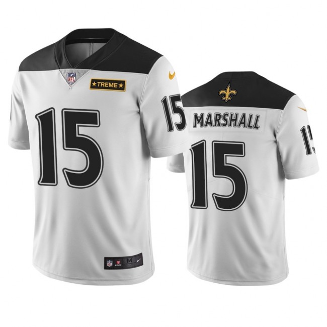 New Orleans Saints #15 Brandon Marshall White Vapor Limited City Edition NFL Jersey