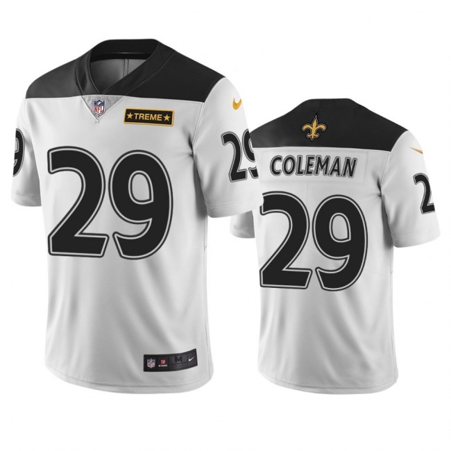 New Orleans Saints #29 Kurt Coleman White Vapor Limited City Edition NFL Jersey