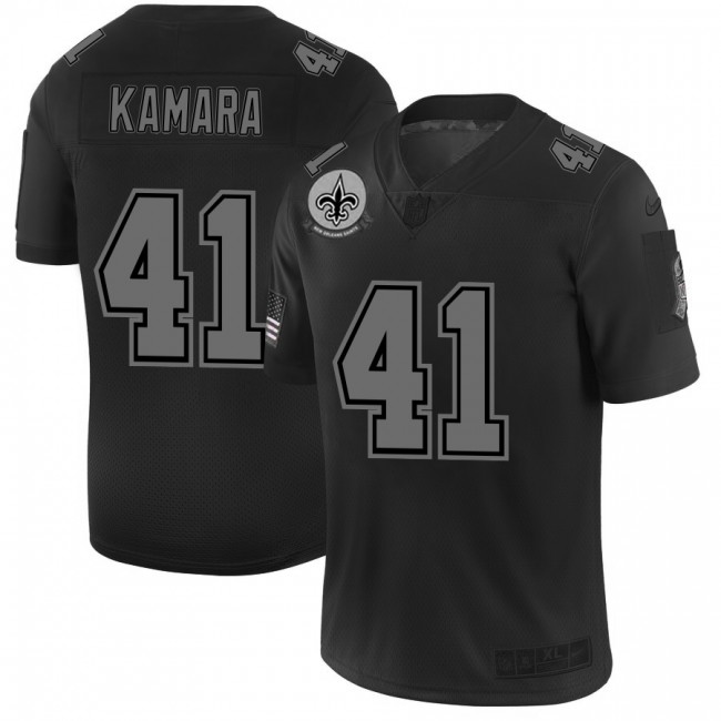 New Orleans Saints #41 Alvin Kamara Men's Nike Black 2019 Salute to Service Limited Stitched NFL Jersey