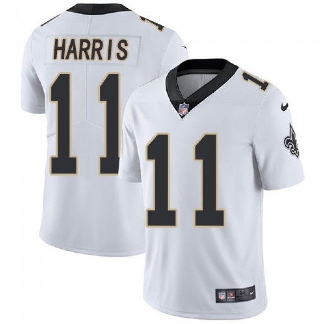 Nike Saints #11 Deonte Harris White Men's Stitched NFL Vapor Untouchable Limited Jersey