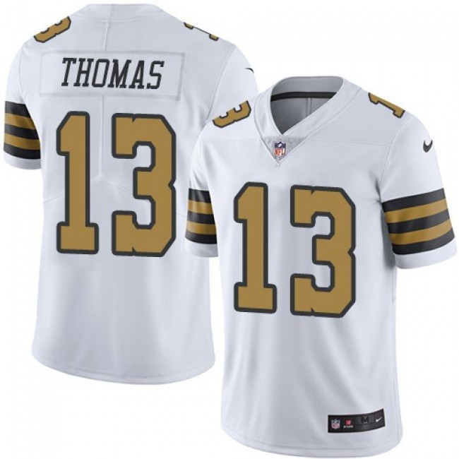 New Orleans Saints #13 Michael Thomas White Youth Stitched NFL Limited Rush Jersey