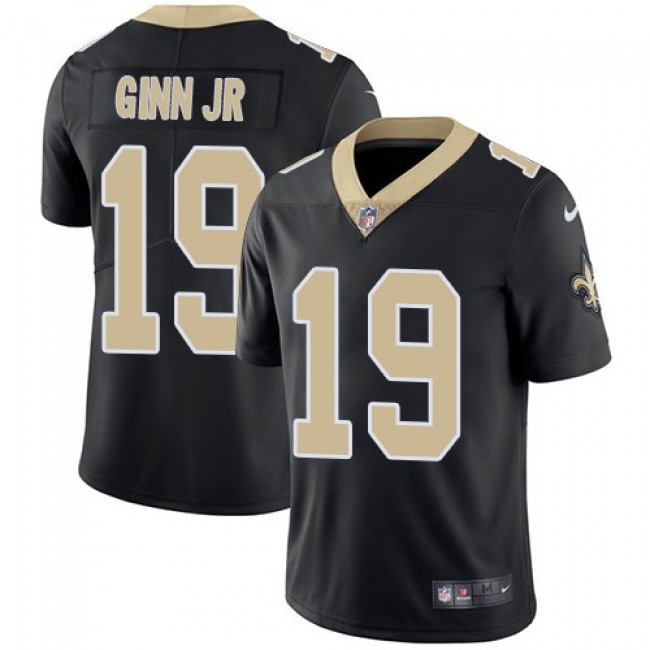 New Orleans Saints #19 Ted Ginn Jr Black Team Color Youth Stitched NFL Vapor Untouchable Limited Jersey