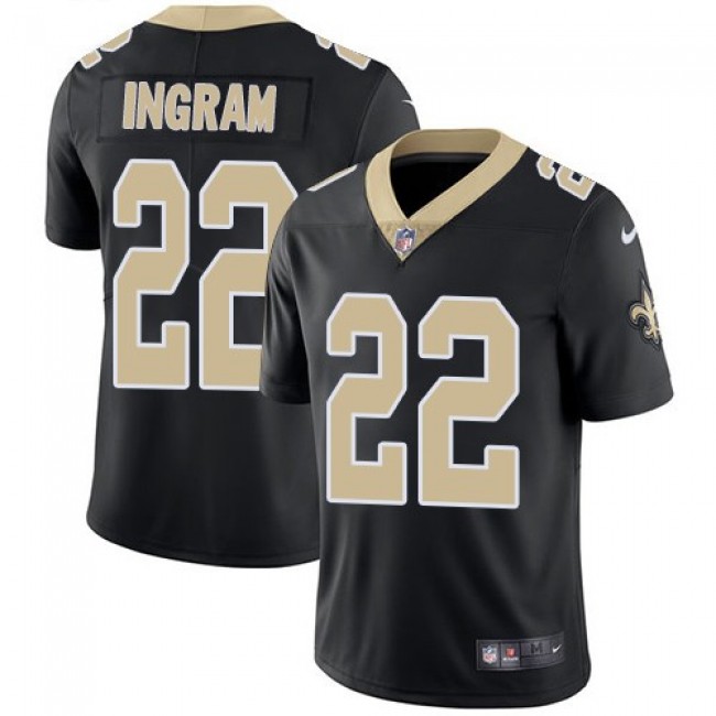 New Orleans Saints #22 Mark Ingram Black Team Color Youth Stitched NFL Vapor Untouchable Limited Jersey